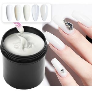 Milky White Nail Extension Gel Nail Poly Gel Gel Clear Building rapide Glue Transparent Builder For Acrylic Gel Nail Art 231227
