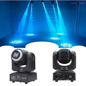 Mini lampe à tête mobile gobo 30W, avec anneau LED, son dmx512, automatique, pour fête de mariage, ktv, disco, dj, club, musique, événement actif