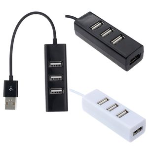 Mini répartiteur Hub USB 2.0 à 4 ports, pour ordinateur portable, accessoires de périphériques portables, prend en charge le taux de transfert de données 480Mbps