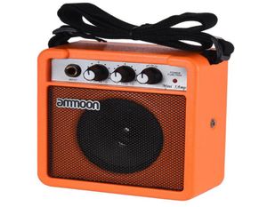 Mini altavoz amplificador con batería de 5 vatios y 9V para guitarra eléctrica acústica ukelele de alta sensibilidad 3095862