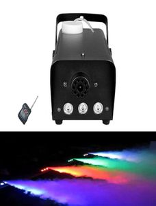 Mini 500W LED RGB Control remoto inalámbrico Bomba de máquina antiniebla DJ DISCO Smoke Machine para fiesta en la etapa de Navidad L9534142