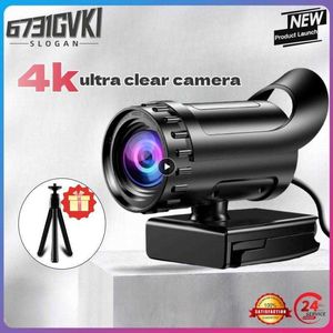Mini caméra PC grand angle Autofocus 120 avec microphone et beauté 4k HD USB3.0 Webcam lecteur gratuit prise en charge de la maison intelligente Windows HKD230825