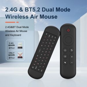 Mini clavier Bluetooth 5.0 2.4 ghz, sans fil, rétroéclairage, télécommande vocale, pour ordinateur portable, Android TV Box, Smart TV