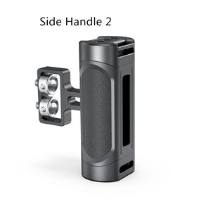 Poignée latérale pour mini appareil photo avec deux vis 1/4-20 et œillet de sangle pour appareil photo numérique/sans miroir/petits appareils photo
