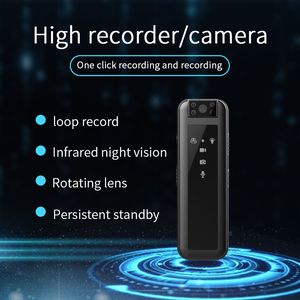 Mini Cameras 1080p mini DV camera high-definition infrared night vision small law enforcement recorder portable outdoor sports camera 230824