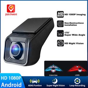 Mini cámaras ADAS USB Grabadora de conducción Coche DVR Dash Cam Full HD 1080P para Android Radio de coche Autoradio Navegación Tarjeta SD de registro simple/doble 230826