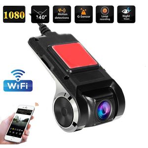Mini caméras WIFI Dash Cam DVR Dash 1080P caméra 1920*1080 WIFI connexion Bluetooth Android DVR enregistreur de conduite de voiture enregistreurs de version nocturne 230826