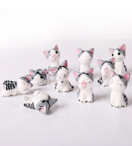 Mini céramique Cat Collection de chats beaux caricatures mignons Cats chanceux Micro paysage chaton microlandschaft Pot Culture Tools décoratif gar5918651