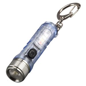 Mini clip avec charge de lumière forte, lumière blanche, rouge, bleue, violette, lampe de détection d'argent, porte-clés extérieur, lampe de poche cadeau 837213