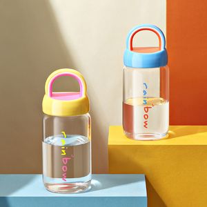 Mini bouteille d'eau mignonne 350 ml mode verre de lait \ verres \ écologique tasse en verre borosilicaté tasse à café