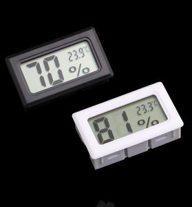 Mini Digital LCD Embedded Thermometers Hygrometers Temperature Humidity Meter indoor Thermometer Black White 2022