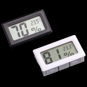 Mini Digital LCD Thermomètres intégrés Hygromètres Humidité Thermomètre intérieur Thermomètre noir LX4062