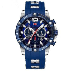 MINI FOCUS montre de sport décontractée hommes montre chronographe Super lumineux étanche mouvement à Quartz montre multi-fonctionnelle lueur montres-bracelets