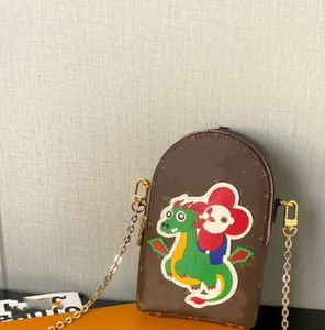 Cartoon children chain handbag 2024 girls princess letter print shoulder bags mini coin purse