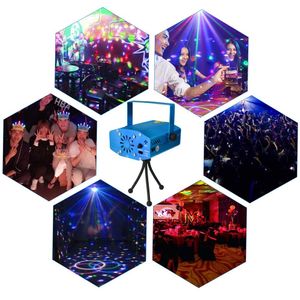 Mini Laser Stage Lighting 150MW Mini Laser DJ Greenred Laser Party Light Black Disco Dance Floor Lights (bleu)