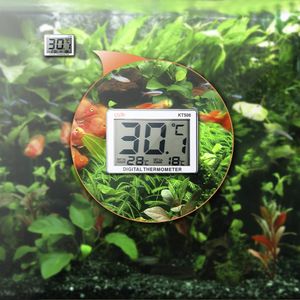 Mini LCD Digital Fish Tank Acuario Termómetro Sumergible Medidor de temperatura del agua Alarma de control de temperatura