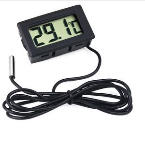 Mini termómetro digital LCD Sensor de temperatura Termómetros para frigorífico y congelador -50 ~ 110C Controlador GT negro FY-10 Temperaturas 2022