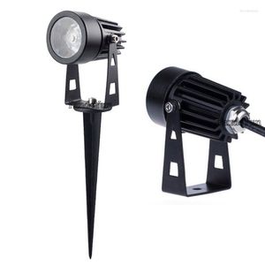 Mini luz de jardín de césped Led DC12V AC85-265V al aire libre IP65 lámparas de punto de paisaje impermeables blanco rojo azul verde lámpara de punta