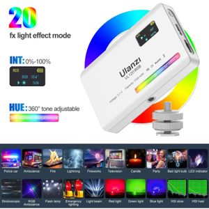 Mini luz LED para vídeo, luz de relleno para fotografía para cámara DSLR 2500K-9000K 120 RGB, efectos de iluminación regulables, estudio fotográfico, transmisión en vivo