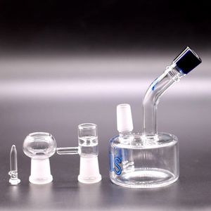 Mini Nexus Verre Bong Narguilé Brûleur À Huile Pneu Percolateur Vapor Rig Bubbler Tuyau D'eau 14.4mm Joint