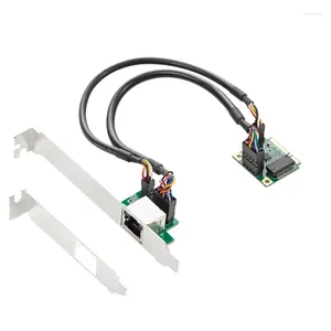 Mini carte réseau filaire PCIE Gigabit 1000M Ethernet bouche réseau unique RJ45 puce RTL8111H gratuite