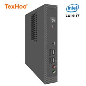 Mini PCs TexHoo Mini PC Computer Intel Core i7 i5 Processador ITX Windows 10 Pro Thin Client Industry COM SSD Bluetooth WIFI Brand 230925