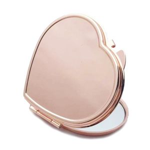 Mini espejo de bolsillo compacto de maquillaje portátil, espejo de maquillaje plegable de dos lados, espejos cosméticos para mujeres