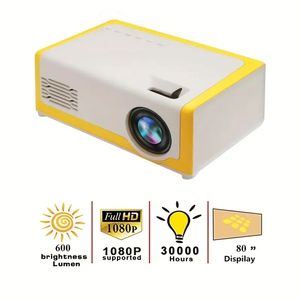 Mini projecteur portable, home cinéma/projecteur vidéo extérieur. Compatible avec smartphone/ordinateur portable/HDMI/USB/carte SD, etc.