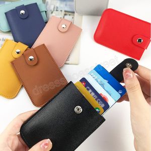 Mini Portable Slim Short Purse Pulled Design Wallet Card Holder Unisex Stacked Thickened Pull Card Sleeve