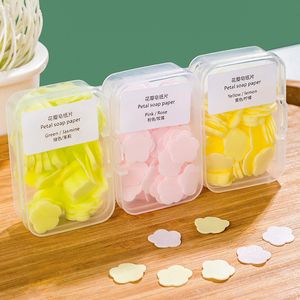 mini portable travel hand wash paper soap sheets disposable dissolvable soap sheets kids for traveling antibacterial