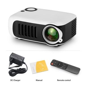 MINI proyector de cine en casa, proyectores de vídeo LED 3D portátiles, proyector láser para juegos 4K 1080P a través de puerto HD Dispositivo de TV inteligente