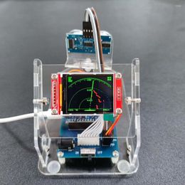 Mini Radar à balayage ultrasonique, Robot de détection, écran LCD, Kit de bricolage Open Source pour Arduino