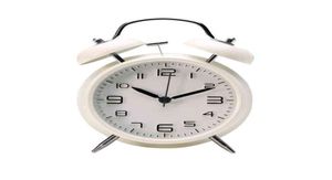 Mini réveil rétro électronique numéro rond double cloche table de bureau horloges à quartz numériques décoration de la maison portable mignon durable 2009401