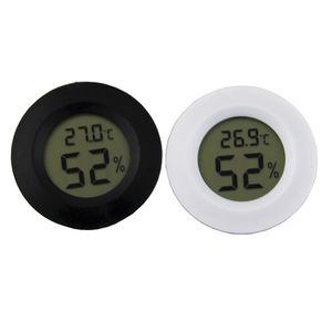 Mini thermomètre rond hygromètre instrument hygromètres intérieurs numériques pratiques affichage LCD température humidité mètre jauge d'aquarium DH5487