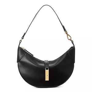 Mini bolso de hombro Bolso axilar de gamuza para mujer Bolso hobo de piel de becerro Bolso de diseño lunar Bolso de lujo para axilas Bolso grande Monedero con placa de latón Pony Bolso de moda de alta calidad