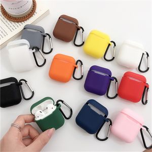 Estuche para auriculares para Airpods 2 1 Puntas para auriculares Estuches de silicona suave para Air Pods Protector