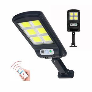 Mini luz solar para exteriores, luz LED para patio, detección de cuerpo humano, control remoto integrado, detección de luz, luz de pared, jardín, área rural