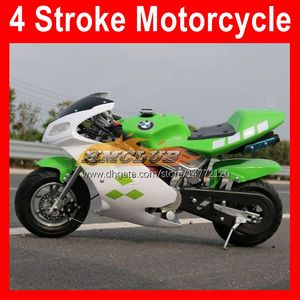 Mini Superbike Moto 49CC 50CC 4 temps sport petite Locomotive Moto vélos démarrage à la main Scooter Kart enfants cadeau course véritable Autobike COOL Moto à essence