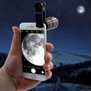 Mini teleobjetivo para teléfono con Zoom óptico 8X/12X adecuado para la mayoría de los tipos de teléfonos móviles para viajes, observación de juegos, fotografía