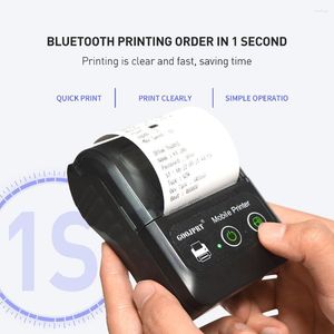 Mini imprimante thermique pour POS System Print Receipt Bill ou téléphone mobile à Bluetooth portable