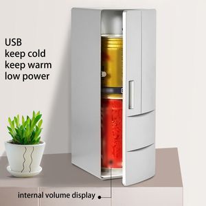 Mini réfrigérateur électrique USB Small-boiss Boîtes refroidisseurs / chauffants pour congélation de réfrigérateur pour ordinateur portable PC Dropship