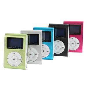 Mini USB Metal Clip Music MP3 Player LCD Screen Sports MP3 Players With FM Radio Support 32GB Micro SD TF Card Slot