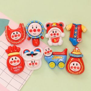 Miniatures 100pcs kawaii dessin animé plateback résine cabochon fit diy house scrapbooking bijoux enfants