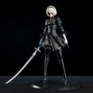 Minifig 28cm NieR Automata 2B Model Action Figurine Collectible Anime Figures Figurine Statue Collectible Doll Decoration Toy Gift J230629