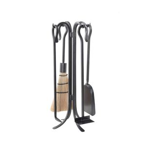 Minuteman International Shepherd's Hook IV, juego de herramientas para estufa de chimenea de 5 piezas, 22 pulgadas