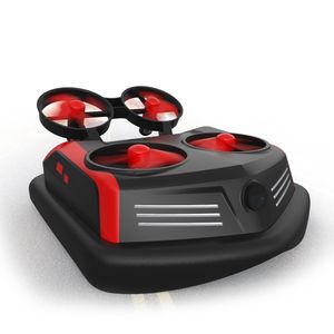 Mirarobot Domain S200 Mini Drone Control remoto barcos coche 3 en 1 modo mar-tierra-aire impermeable aerodeslizador juguete RC Quadcopter