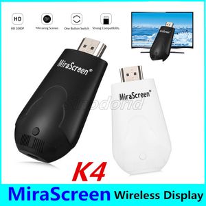 Mirascreen K4 TV Stick sans fil WiFi affichage Dongle prise en charge 1080P HD Miracast Airplay DLNA pour Android IOS téléphone Table PC