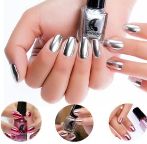 Effet de miroir vernis à ongles métallique rose or argent violet violet chrome manucure nail art gel ongle gel 8707489
