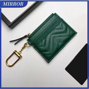 -Mirror Style chaud Sacs d'embrayage universels Business matelon V pick-up dames mascules Purs à bandoulière Cartes de crédit CARTES avec crochet Buckle Color Color ID Card Storage