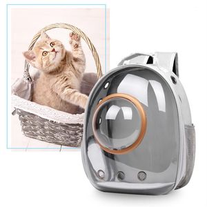 Mochila para gatos con espejos, transportador portátil para mascotas, cápsula espacial de astronauta, bolsa transparente para gatito, jaula de transporte para cachorros, accesorios para gatos